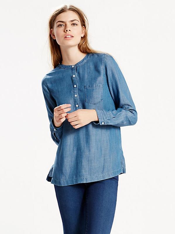 LEVIs CAMICIA DENIM 750 manica lunga